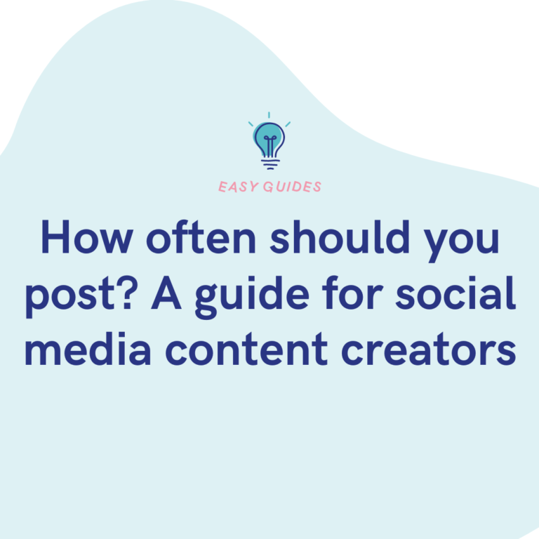 How often should you post A guide for social media content creators