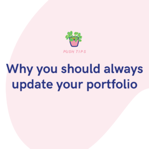 Why you should always update your portfolio