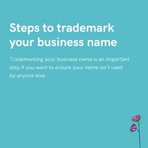 Steps to trademark your business name