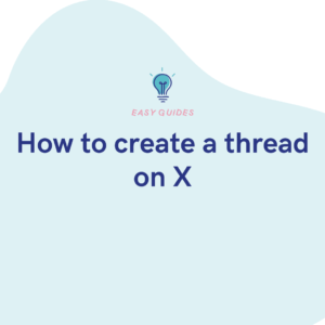 How to create a thread on X