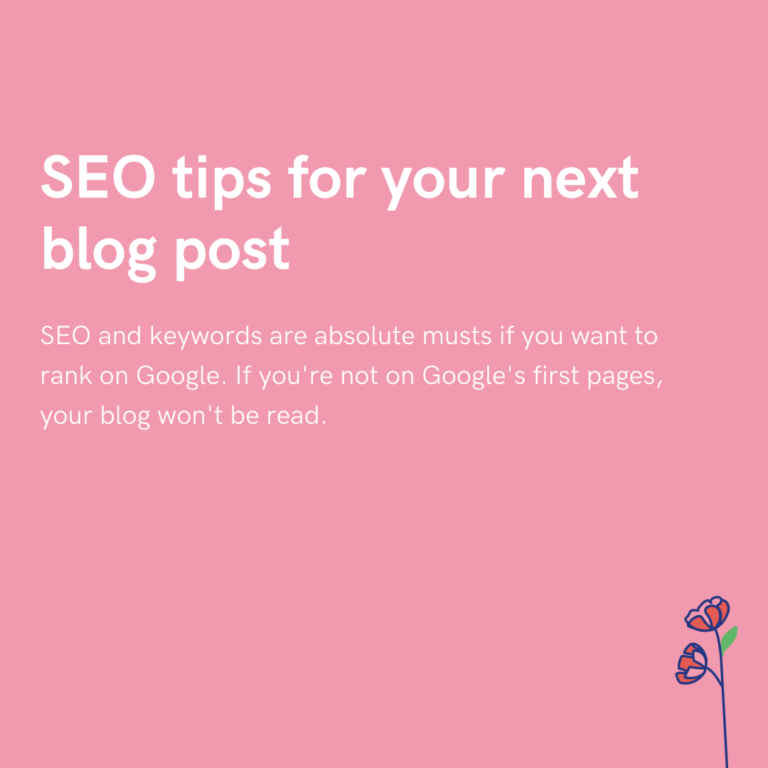 SEO tips for your next blog post