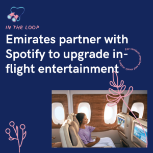 Emirates partner with Spotify to upgrade in-flight entertainment